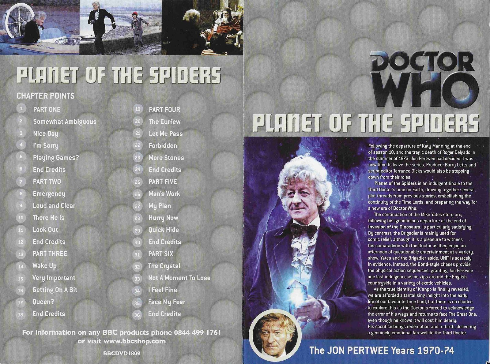 Inserts from BBCDVD 1809